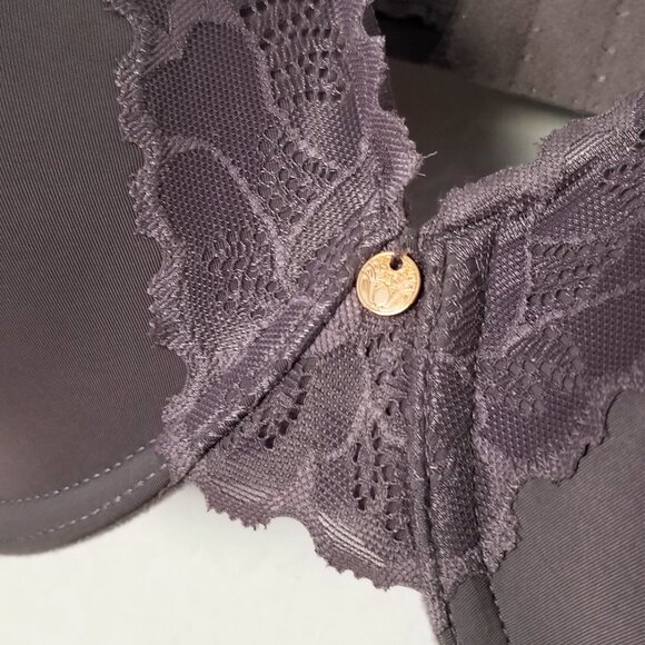 NEW Natori Refined Contour Underwire Bra 36DD Gunmetal Grey Gray $70 Supportive - Picture 9 of 16
